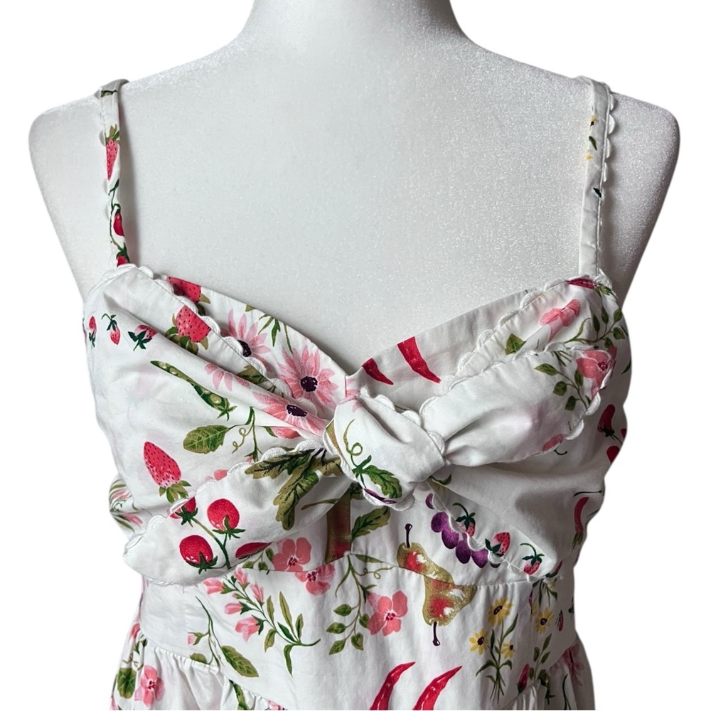 Old Navy Sleeveless Midi Dress Fruit Flower Print Size Medium NWT Cottagecore - Picture 10 of 14
